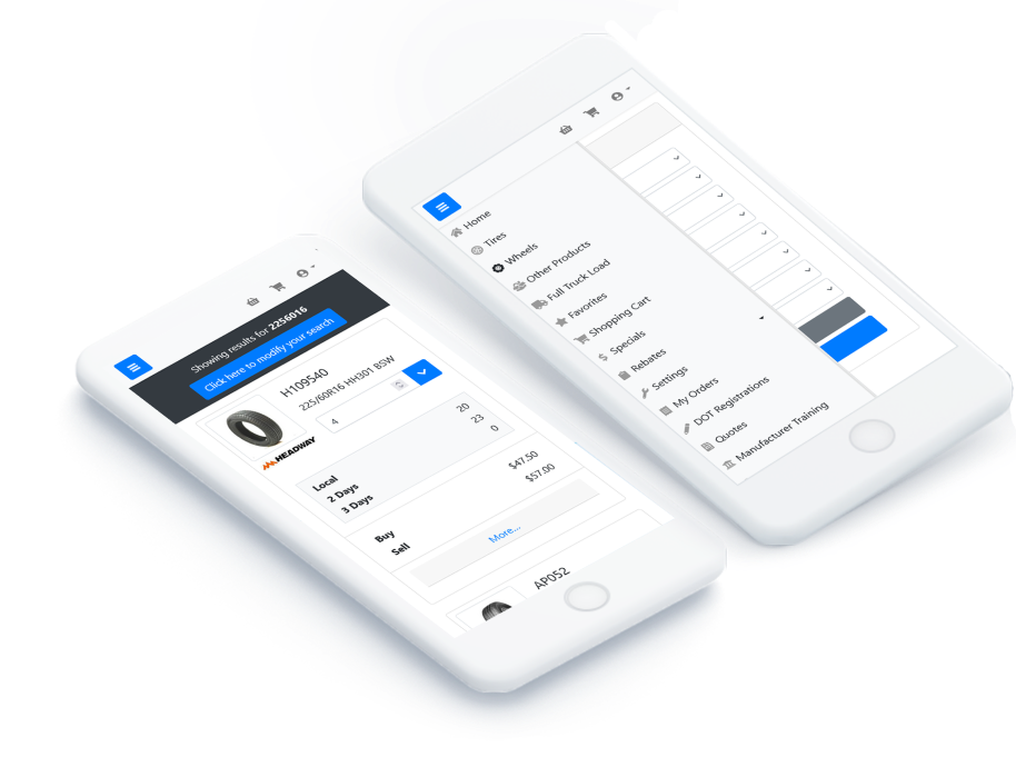 Tireweb mobile dealer app